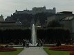 Mirabellgarten Salzburg: Panoramafoto mit Schloß Mirabell